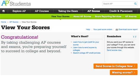 View Your AP Scores – AP Students .